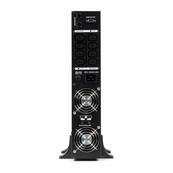 Задняя панель RAPAN-UPS 2000-RACK-IN-4X9-E